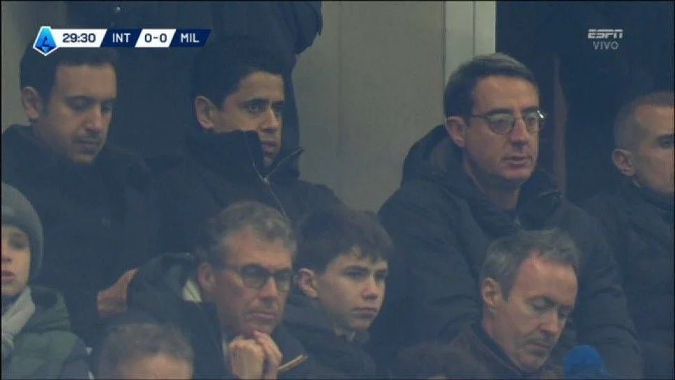 Nasser Al-Khelaifi à Milan : l'Inter enragé lors du derby