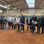 Inauguration des nouveaux terrains de tennis en terre battue au Tréport