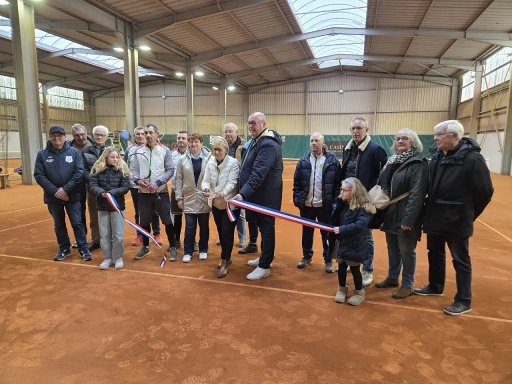 Inauguration des nouveaux terrains de tennis en terre battue au Tréport