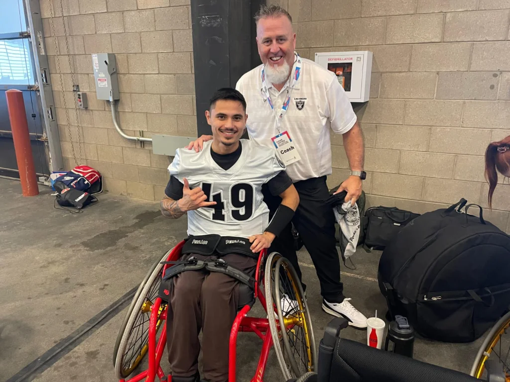 Teikivahimetani Guilloux Chevalier, héros du football en fauteuil roulant