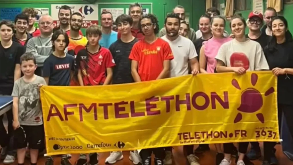 Tournoi de ping au profit du Téléthon à Frouzins le 5 décembre