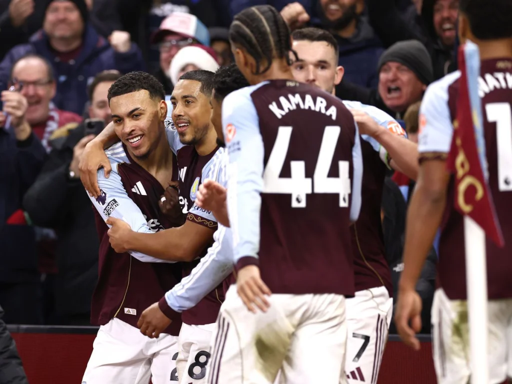 Aston Villa triomphe contre Manchester United : résumé et performances