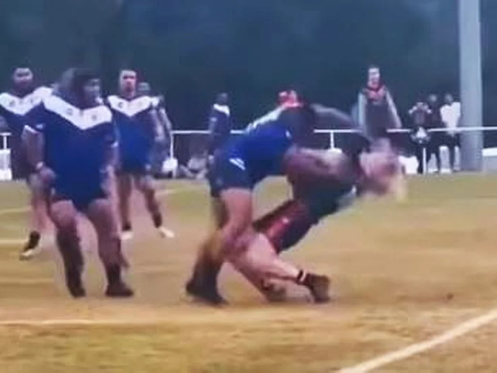 Le plaquage de rugby le plus impressionnant de 2025, vu par des millions