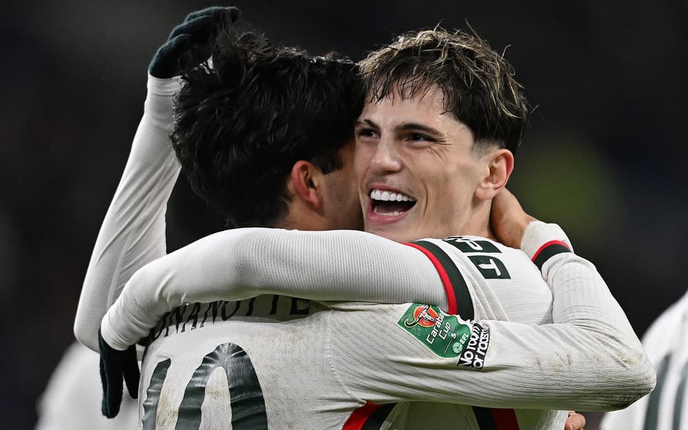 Garnacho et Buonanotte lors de Chelsea-Cardiff