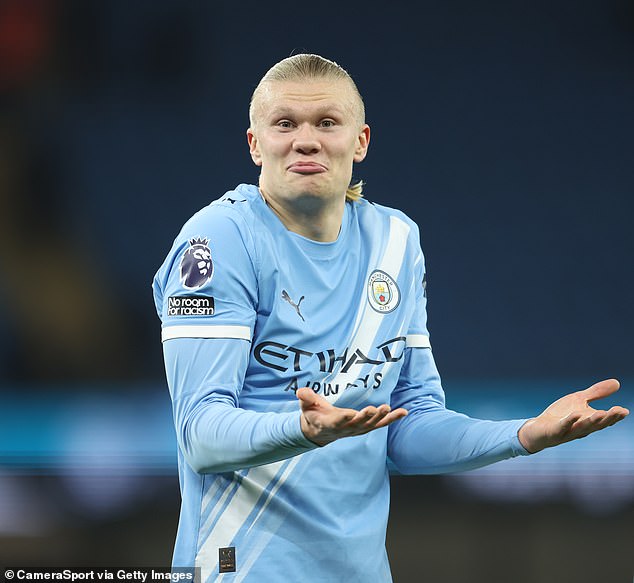 Haaland inscrit son doublé alors que City prend l’avantage dans le match.