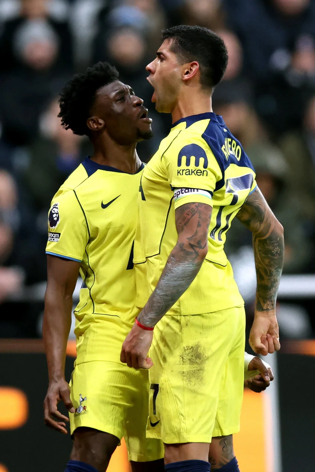 Cristian Romero brille avec un but spectaculaire lors du match Tottenham vs Newcastle