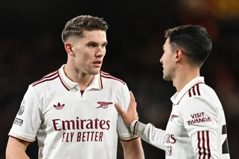 Declan Rice loue Viktor Gyokeres malgré les difficultés d'Arsenal