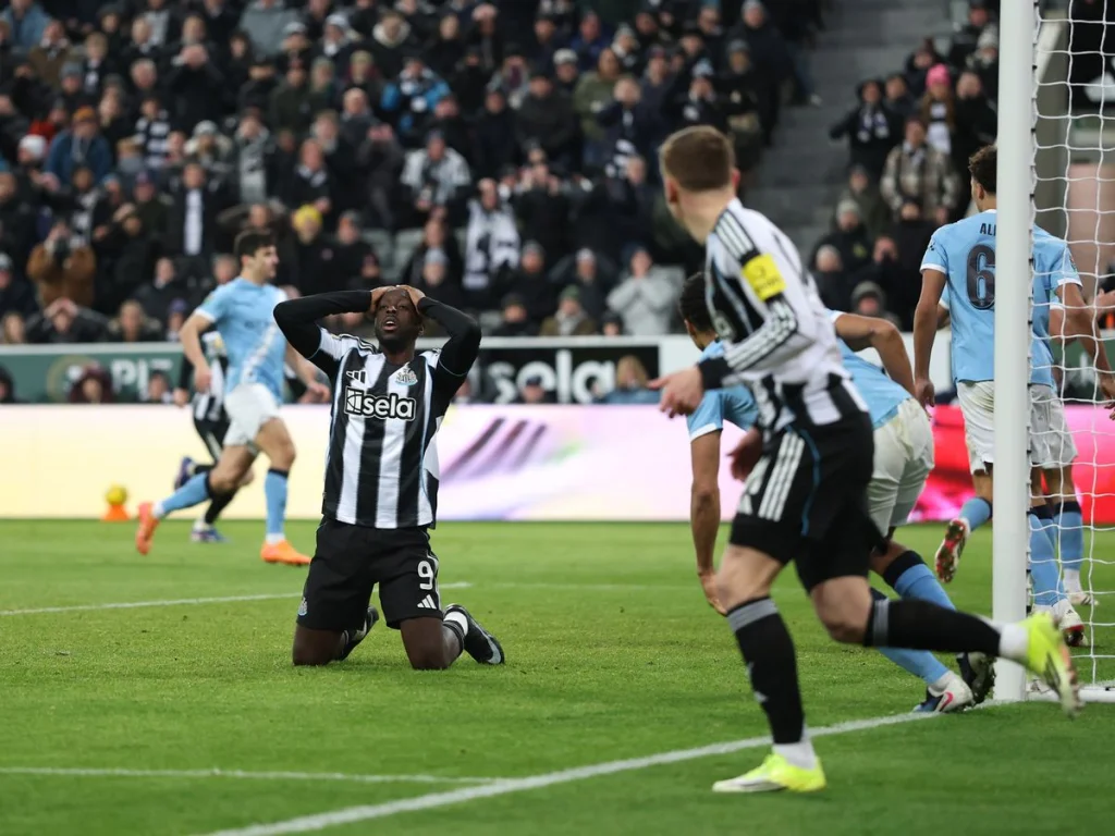 Newcastle United perd face à Manchester City : analyse et notes des joueurs