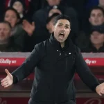 Arsenal conteste un penalty non sifflé contre Nottingham Forest