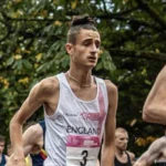 Bradley Andrews-Callec brille lors des Championnats de Cross Country à Beckenham