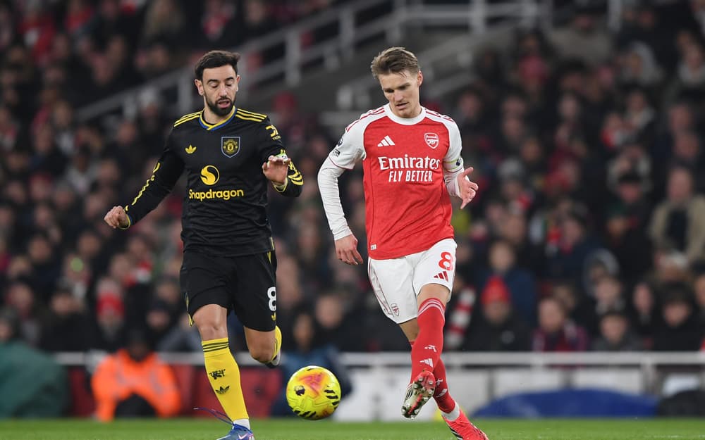 Martin Odegaard en action