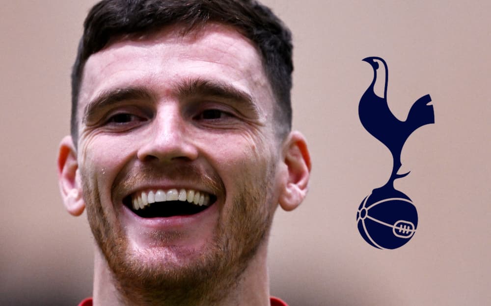 Andy Robertson lors d'un potentiel transfert vers Tottenham