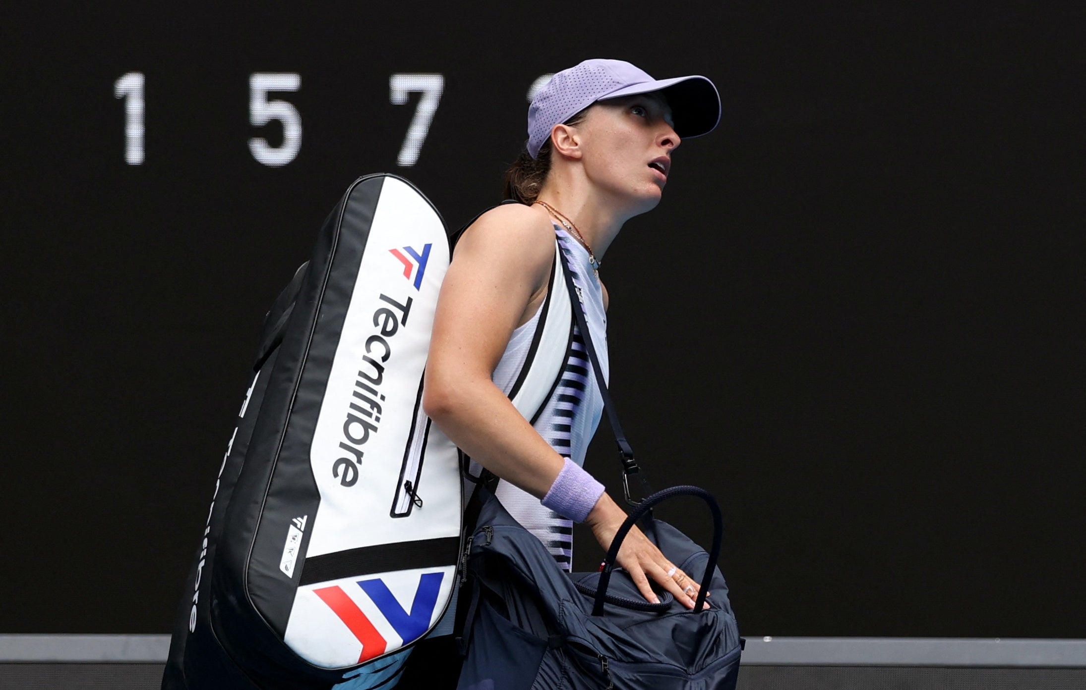 Rybakina et Swiatek sur le court