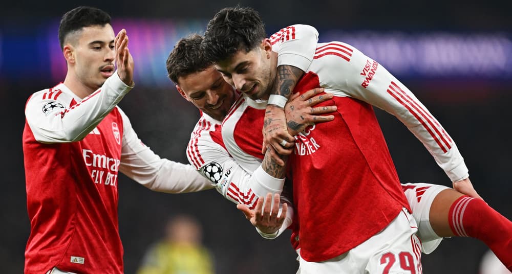 Kai Havertz lors du match Arsenal-Kairat