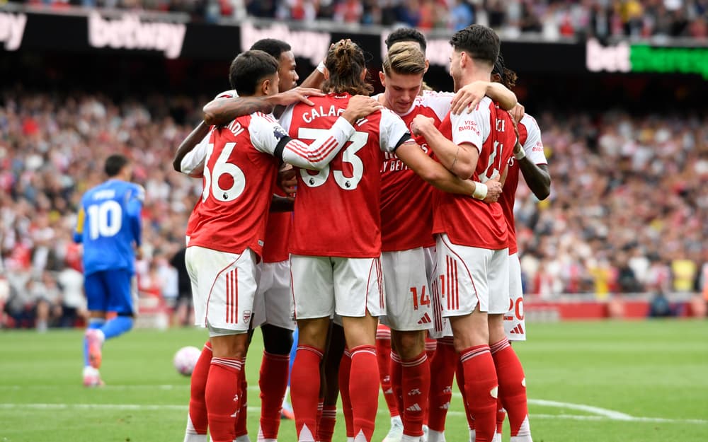 Viktor Gyokeres en action contre Arsenal