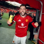 Bruno Fernandes félicite Cole Palmer après ses exploits pour Chelsea