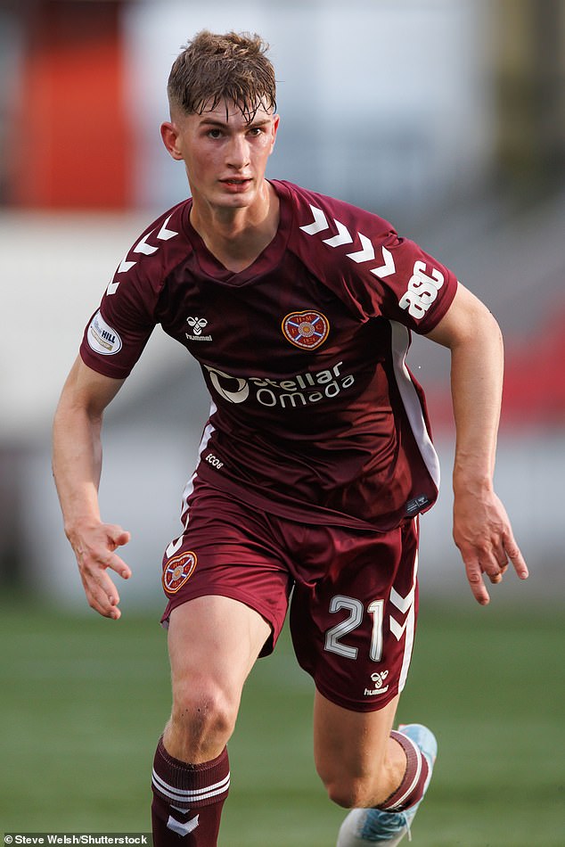 Jeune attaquant écossais James Wilson