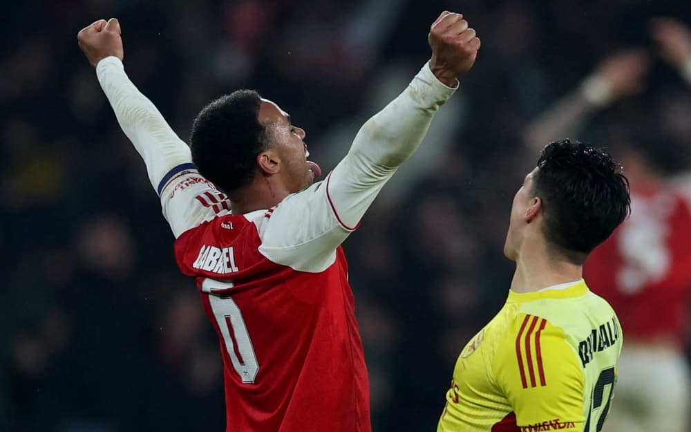 Gabriel et Havertz pendant Arsenal-Chelsea