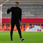 Habib Beye entraîneur de l Olympique de Marseille lors d un match de Ligue 1