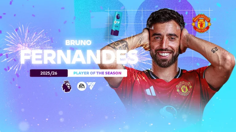 Bruno Fernandes sacré joueur de la saison en Premier League après l’essor de Manchester United