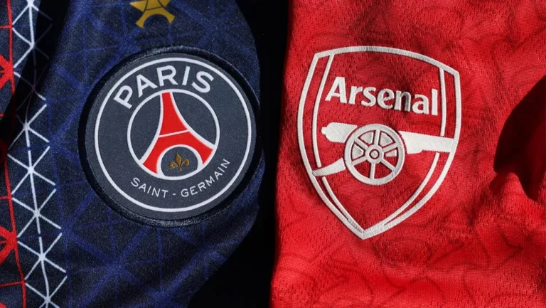 Visuel officiel UEFA de la finale de Ligue des champions entre Paris et Arsenal à Budapest