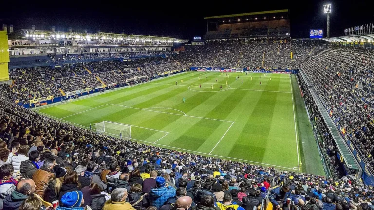 Vue intérieure du stade de Villarreal avant une rencontre de football