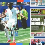 Ousmane Dembélé célébrant son triplé avec les Bleus face à la Norvège, Mondial 2026