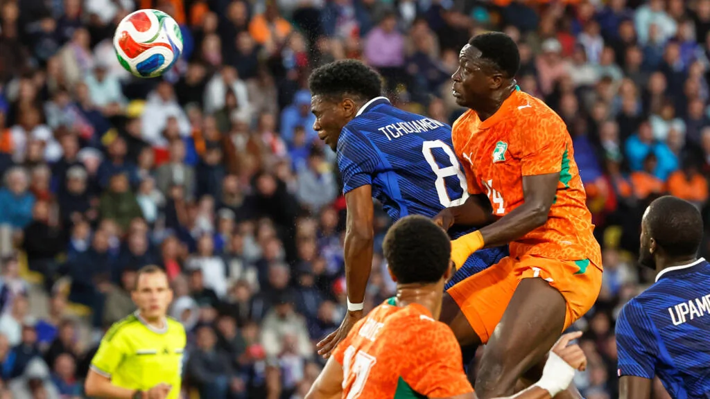 Aurélien Tchouaméni lors de France-Côte d’Ivoire à Nantes, match de préparation au Mondial 2026