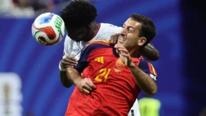 Les joueurs espagnols face au Cap-Vert au Mondial 2026