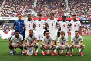 Illustration de l'affiche Angleterre-Croatie, programmée le mercredi 17 juin à 22h (heure de Paris) à l'AT&T Stadium d'Arlington pour l'entrée en lice des deux équipes dans la Coupe du monde 2026.