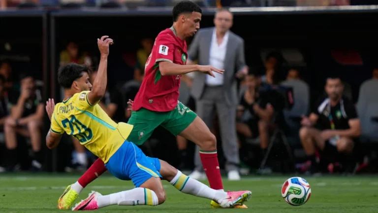 Bilal El Khannouss et le Maroc face au Brésil pendant le Mondial 2026