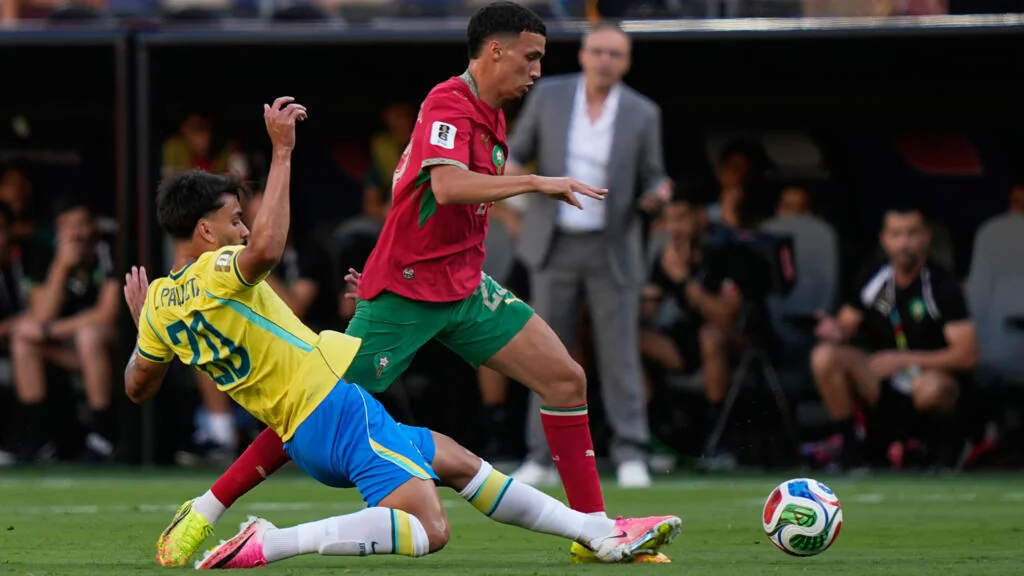 Bilal El Khannouss et le Maroc face au Brésil pendant le Mondial 2026