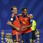 Mikel Oyarzabal et Lamine Yamal lors d'Espagne-Arabie saoudite, Coupe du monde 2026 à Atlanta
