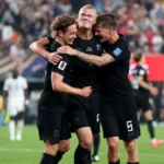 Erling Haaland célèbre son deuxième but contre le Sénégal au MetLife Stadium, le 22 juin 2026 (Crédit : France 24)
