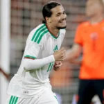 Anis Hadj Moussa célèbre son but face aux Pays-Bas, le 3 juin 2026