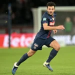 Gonçalo Ramos sous le maillot du PSG lors d'un match de Coupe de France en janvier 2026 — bientôt attaquant de l'AC Milan