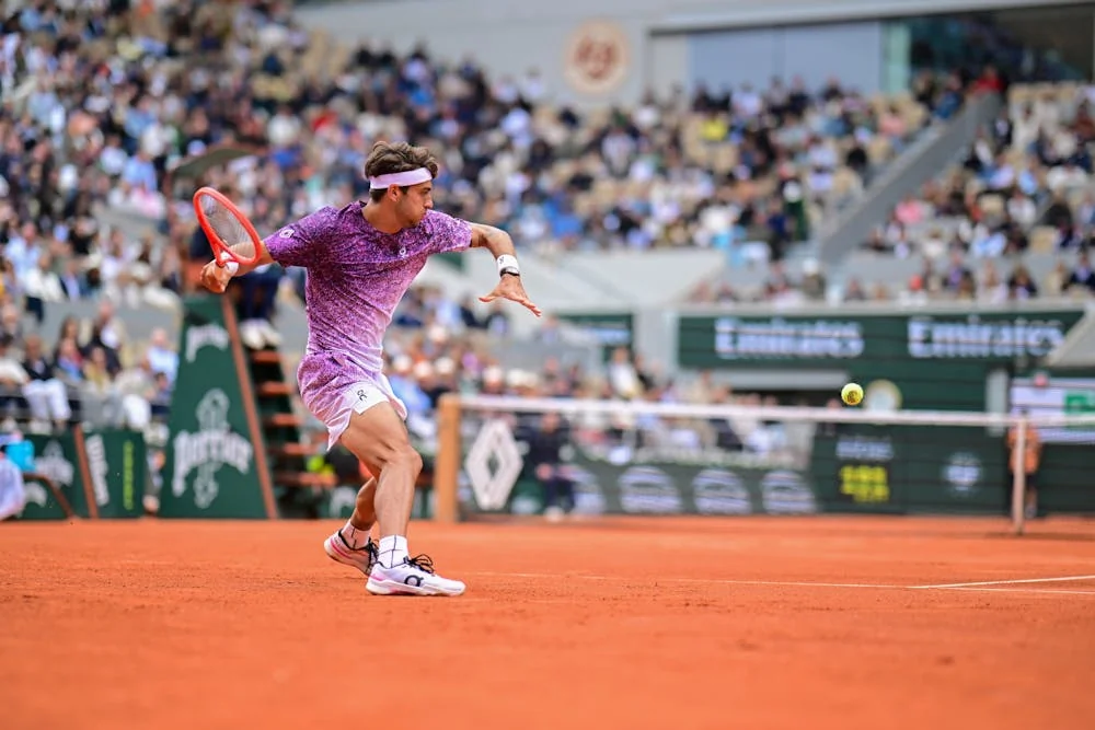 Flavio Cobolli lors de son quart de finale à Roland-Garros 2026