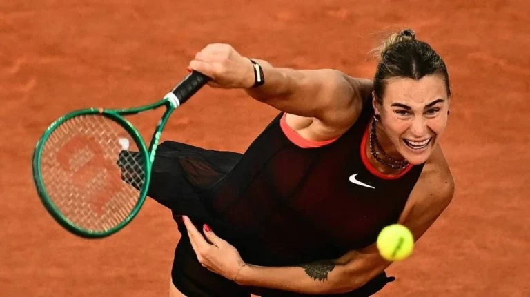 Aryna Sabalenka lors de son huitième de finale face à Naomi Osaka à Roland-Garros 2026