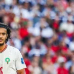 Ayyoub Bouaddi sous le maillot du Maroc lors de la Coupe du monde 2026 face à l'Écosse à Boston, le 20 juin 2026 (Icon Sport / Johnny Fidelin)