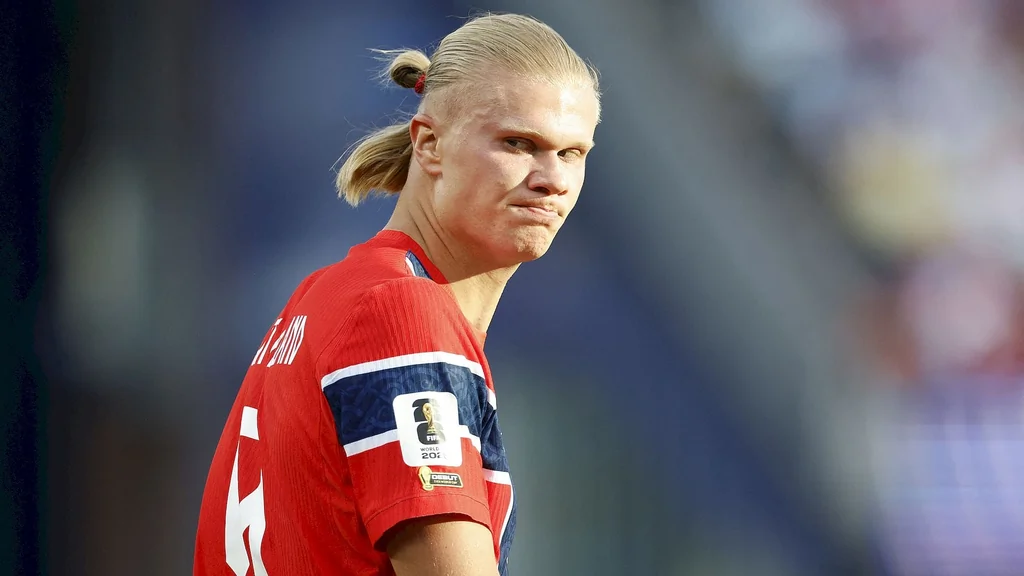 Erling Haaland célèbre son doublé face au Brésil au MetLife Stadium (8e de finale Mondial 2026)