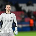 Lucas Chevalier sous le maillot du PSG