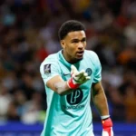 Guillaume Restes, gardien du Toulouse FC, sous le maillot violet du TFC (juillet 2026)