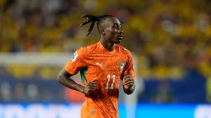Yan Diomandé sous le maillot du RB Leipzig